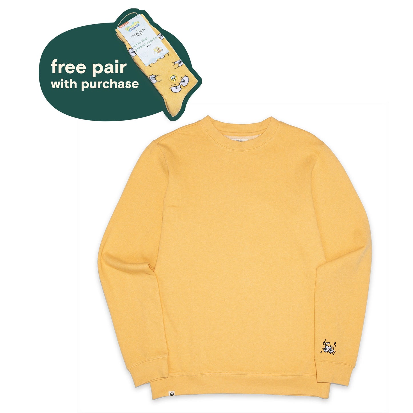 Spongebob Protect Oceans Crew Sweatshirt