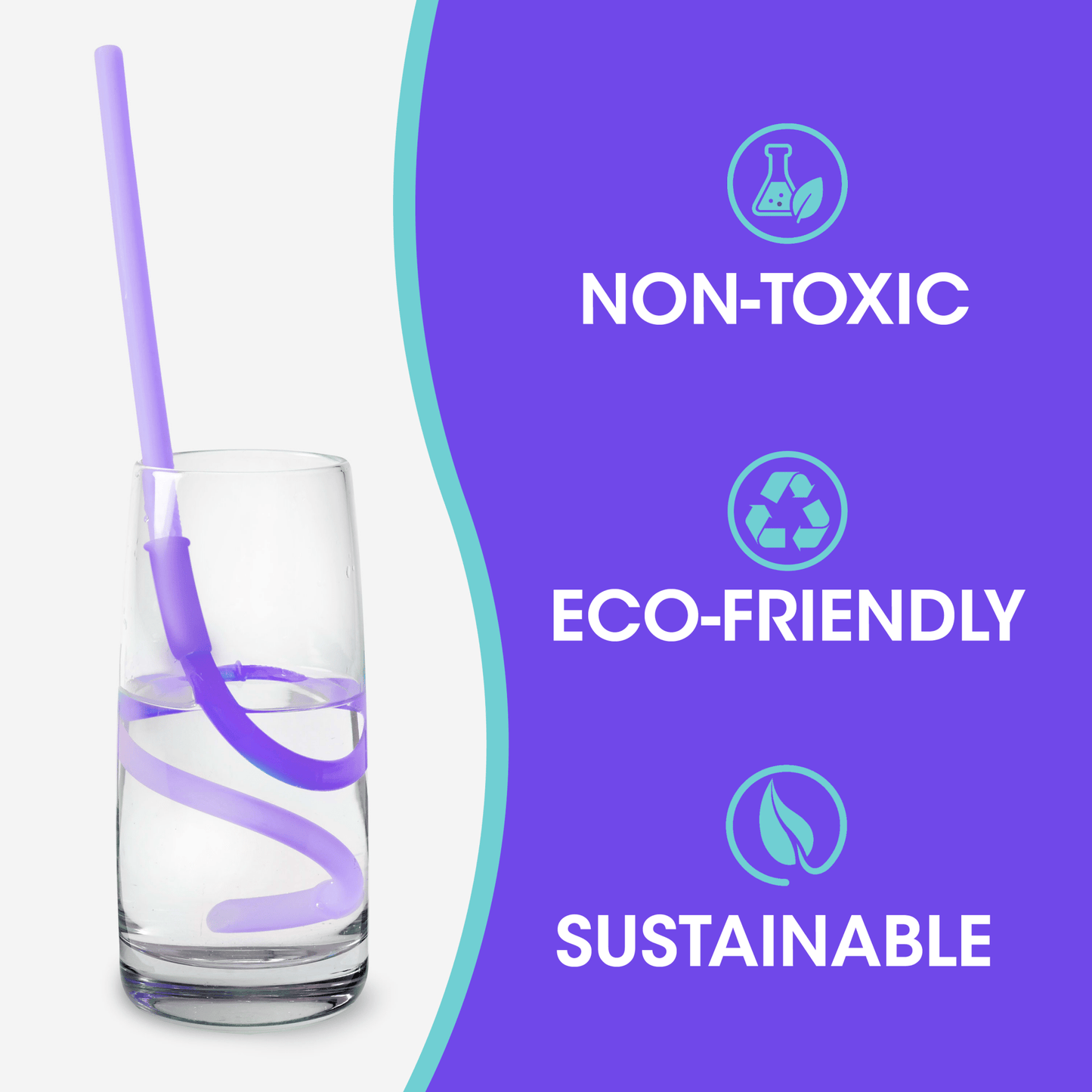SiliStraw Connectable Silicone Straw
