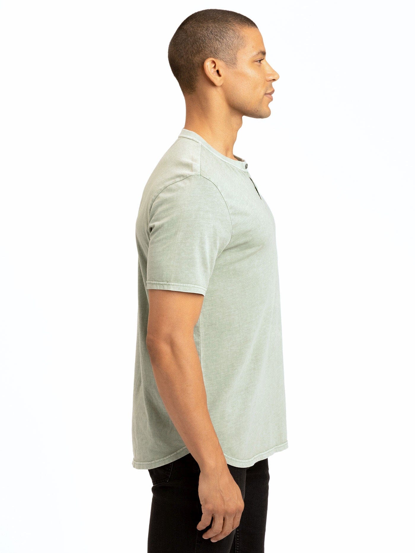 Draco Mineral Wash Short Sleeve Henley