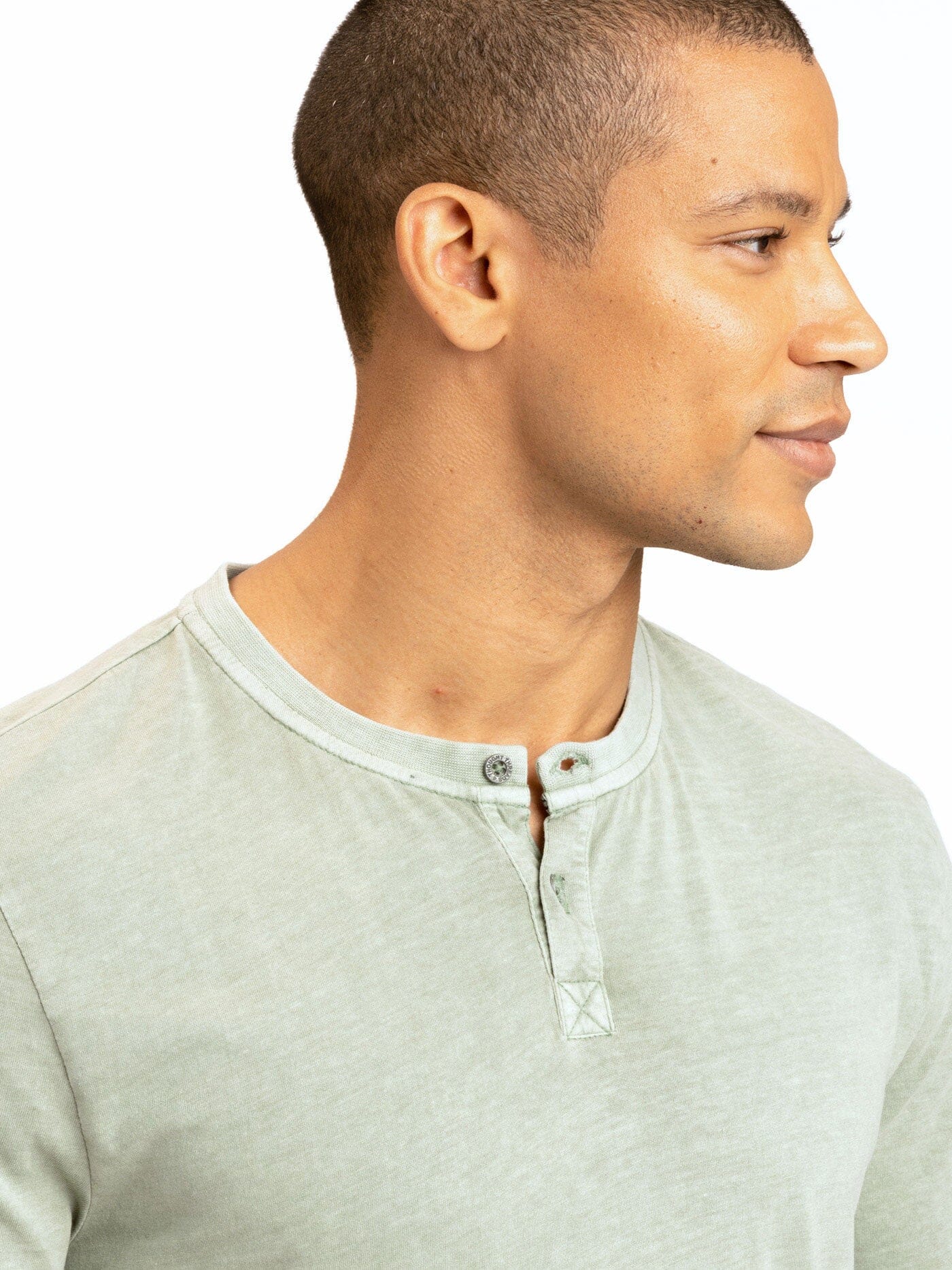 Draco Mineral Wash Short Sleeve Henley