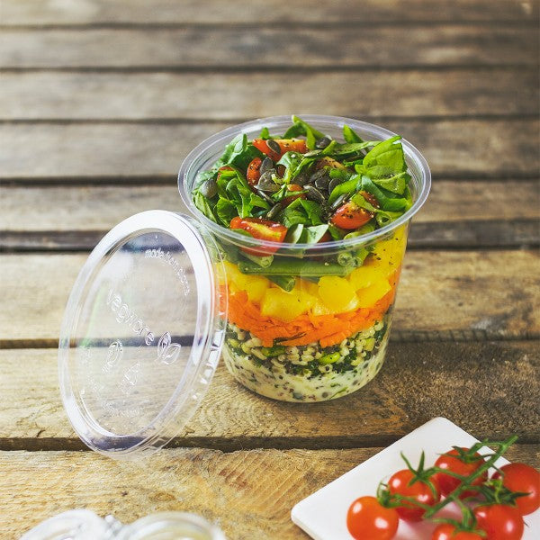 24oz PLA round deli container (QTY:500)