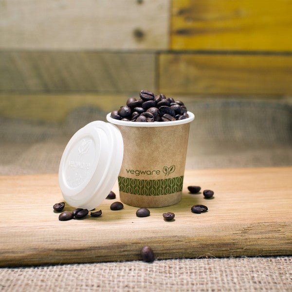 Vegware 4oz brown kraft hot cup, 62-Series (QTY:1000)