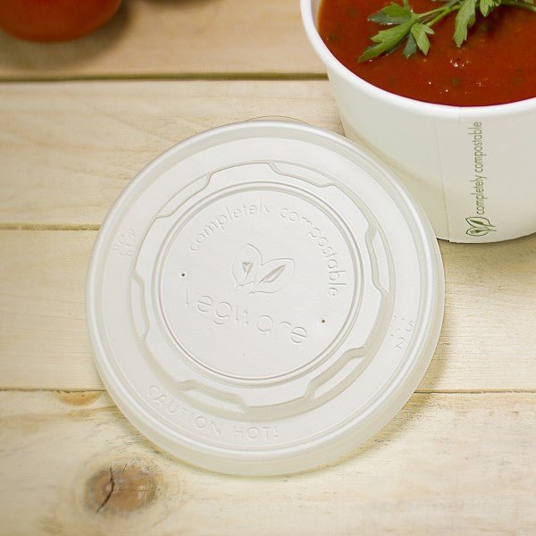 Vegware 115-Series Flat CPLA Hot Lid (QTY:500)
