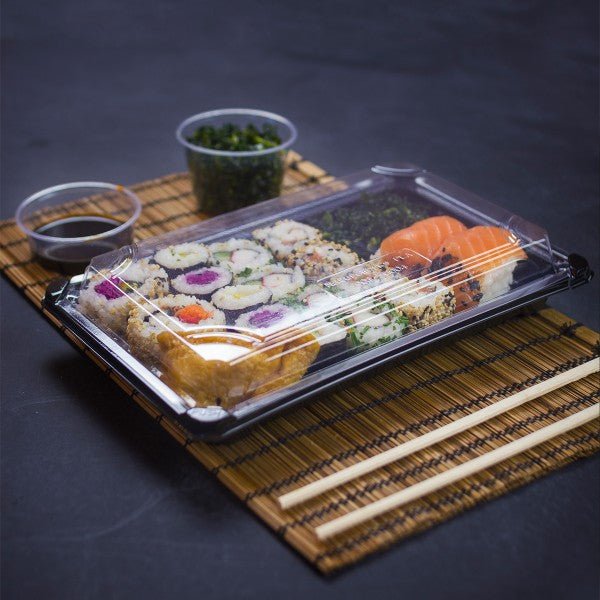 Vegware No.4 PLA sushi combo (9.5 x 6 x 1.5in) (QTY:300)
