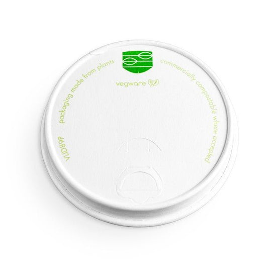 Vegware 89-Series paper hot cup lid (QTY:1000)