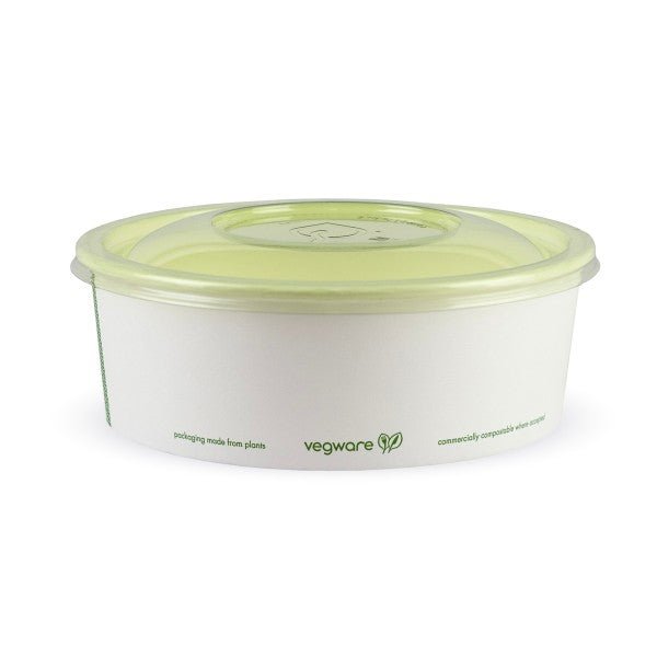 Vegware Veridian 185-Series PLA flat lid green (QTY:300)