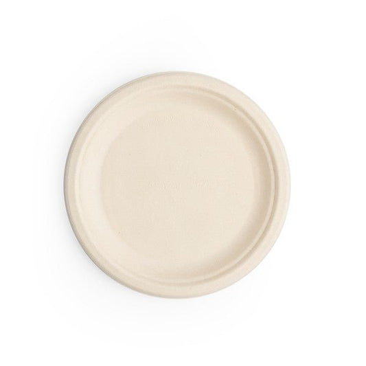 Vegware Nourish 7in Plate, Natural Molded Fiber (QTY:1000)