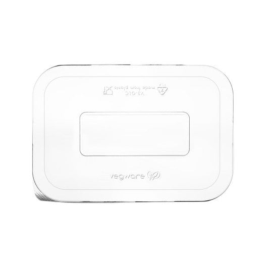 Vegware Gourmet Compostable Flat Lid, Fits V3 Bases (QTY:600)