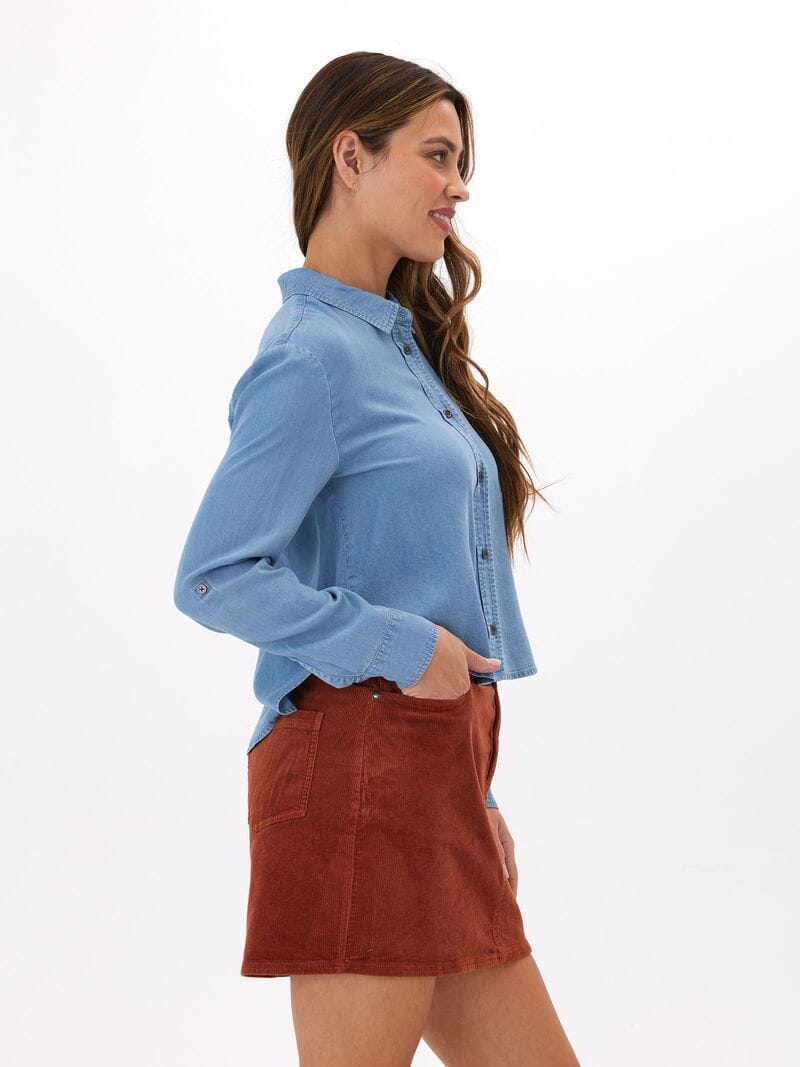 Annika Chambray Button-Up