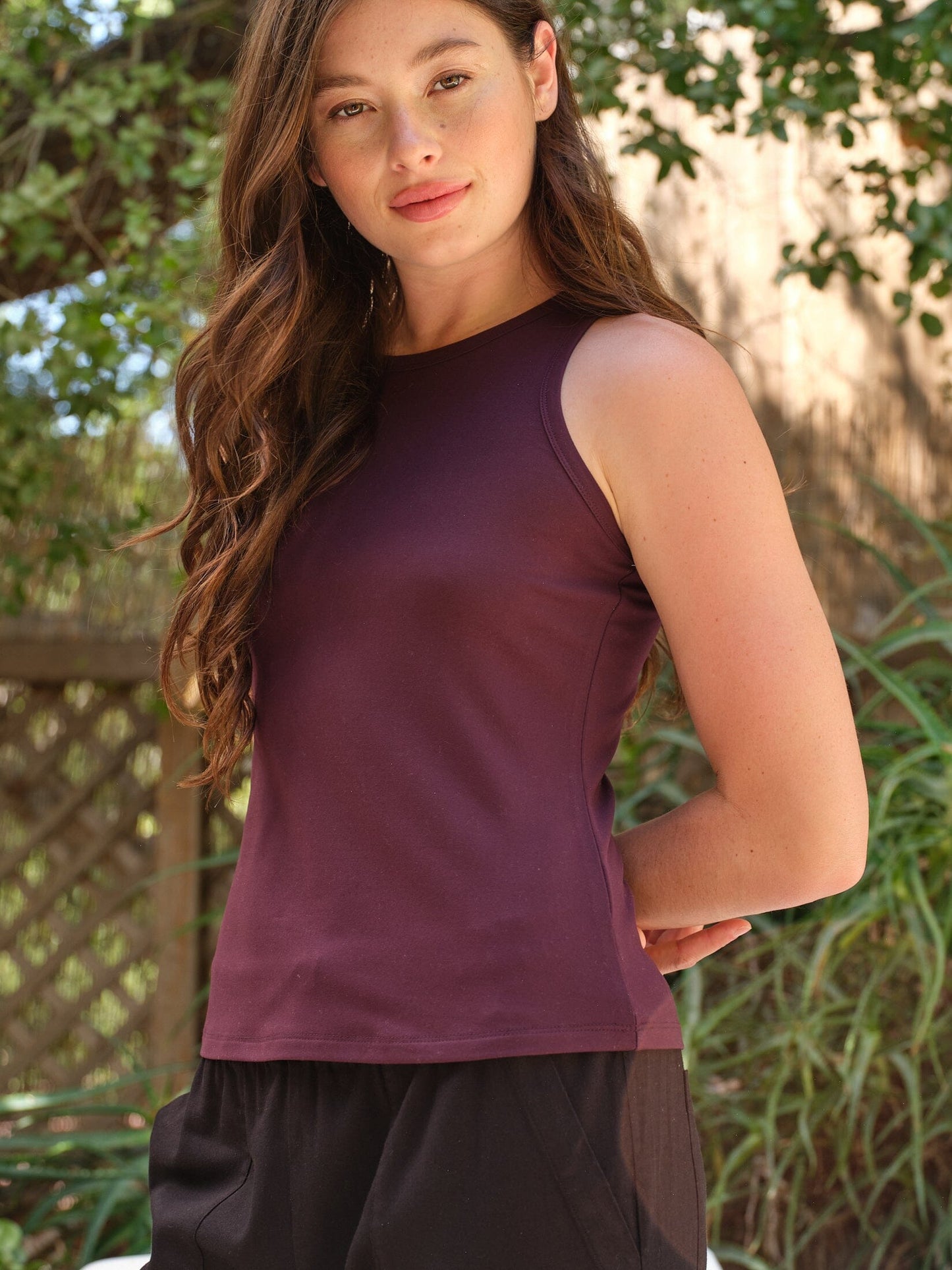 Bailey Luxe Jersey High Neck Tank