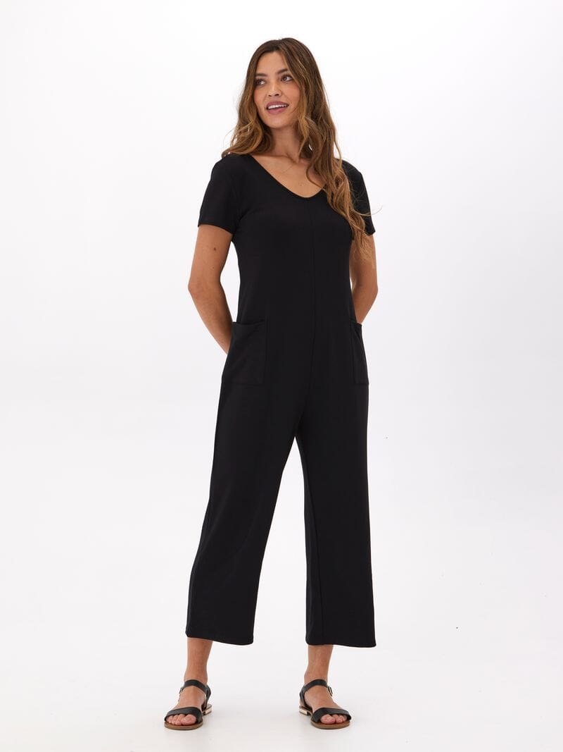 Rainey Modal Terry Short Sleeve Jumpsuit