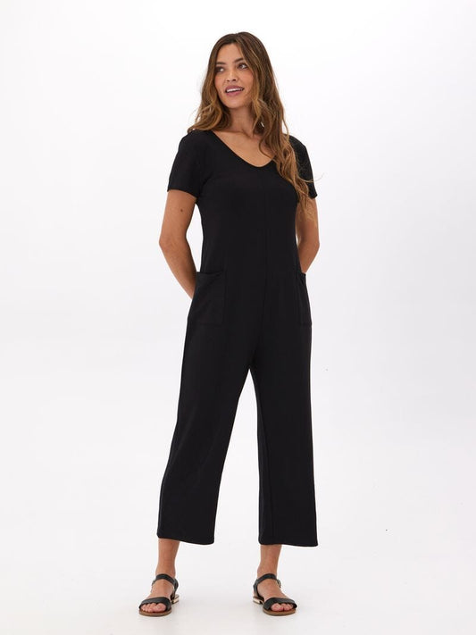 Rainey Modal Terry Short Sleeve Jumpsuit