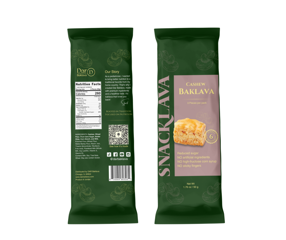 Baklava Cashew - Snacklava® | 20 Packs