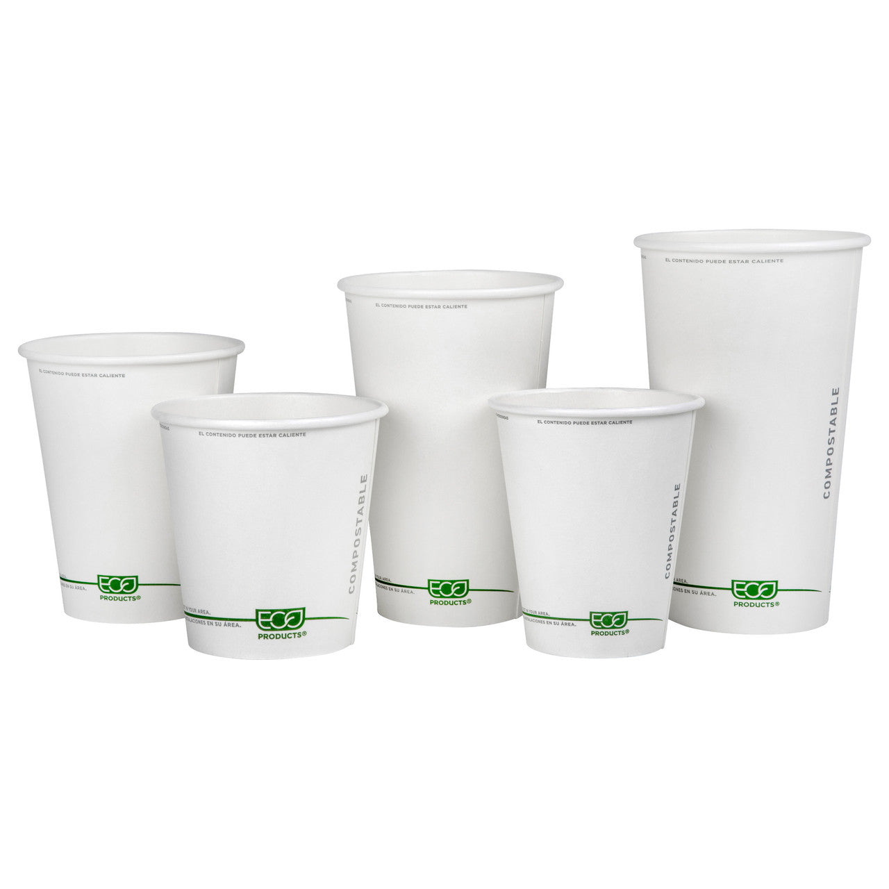 GreenStripe Renewable & Compostable Hot Cups - 12oz (QTY:1000)