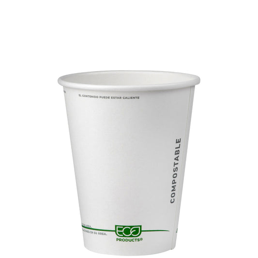 GreenStripe Renewable & Compostable Hot Cups - 12oz (QTY:1000)
