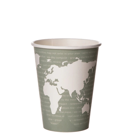 World Art Renewable & Compostable Hot Cups - 12oz (QTY:50)