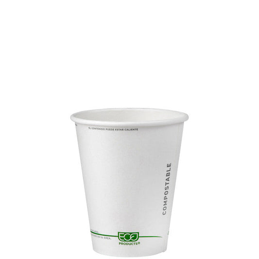 GreenStripe Renewable & Compostable Hot Cups - 8oz (QTY:1000)