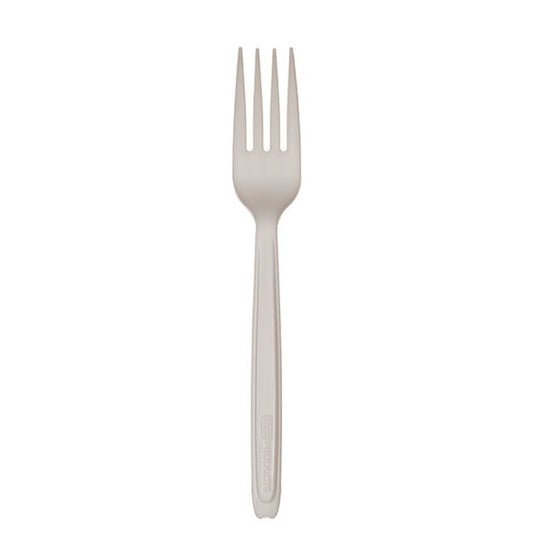 Cutlerease Dispensable Renewable & Compostable Fork - 6in (QTY:960)