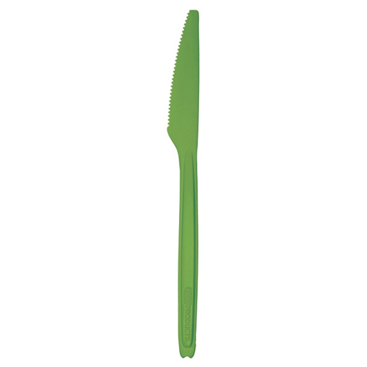 Cutlerease Dispensable Renewable & Compostable Knife - 6" Green (QTY:960)
