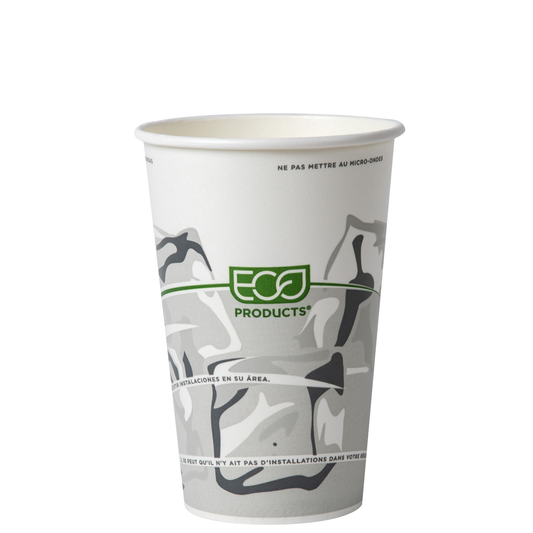 GreenStripe Renewable & Compostable Paper Cold Cup, Double-sided PLA, 16oz (QTY:1000)