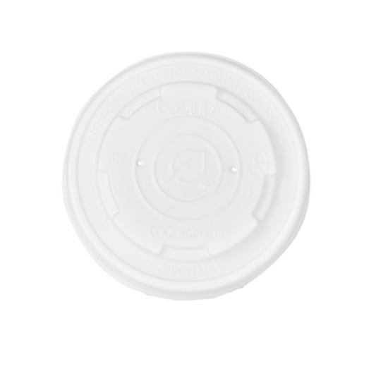 EcoLid Renewable & Compostable Food Container Lids, Fits 4oz Paper Food Containers (QTY:1000)