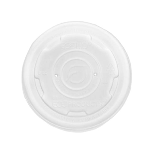 EcoLid Renewable & Compostable Food Container Lids, Fits 8 & 10oz Paper Food Containers (QTY:1000)