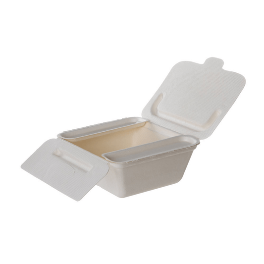 Vanguard Folia (III) Renewable & Compostable Take-Out Container, 6.9 x 5.8 x 2.5in (QTY:300)