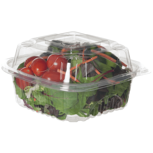 GreenStripe Renewable & Compostable Clear Clamshells - 6in x 6in x 3in (QTY:240)