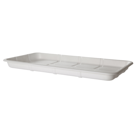 GreenStripe Vanguard Renewable & Compostable Lined Molded Fiber Meat & Produce Trays, 14.75 x 8.25 x 1.06in, 25S (QTY:200)