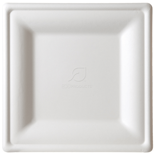10in Square Plates | Vanguard® Eco-Products (QTY: 250)