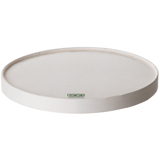GreenStripe Renewable & Compostable Squat Food Container Paper Lid - 26-48oz (QTY:300)