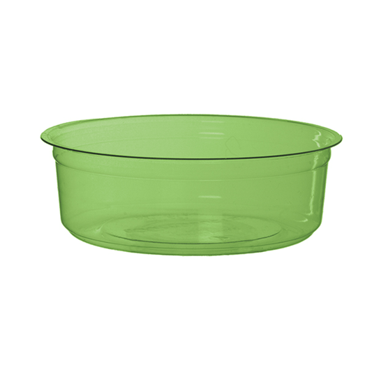 GreenStripe Renewable & Compostable Round Deli Containers - 8 oz. Green | Lid Sold Separately (QTY:500)