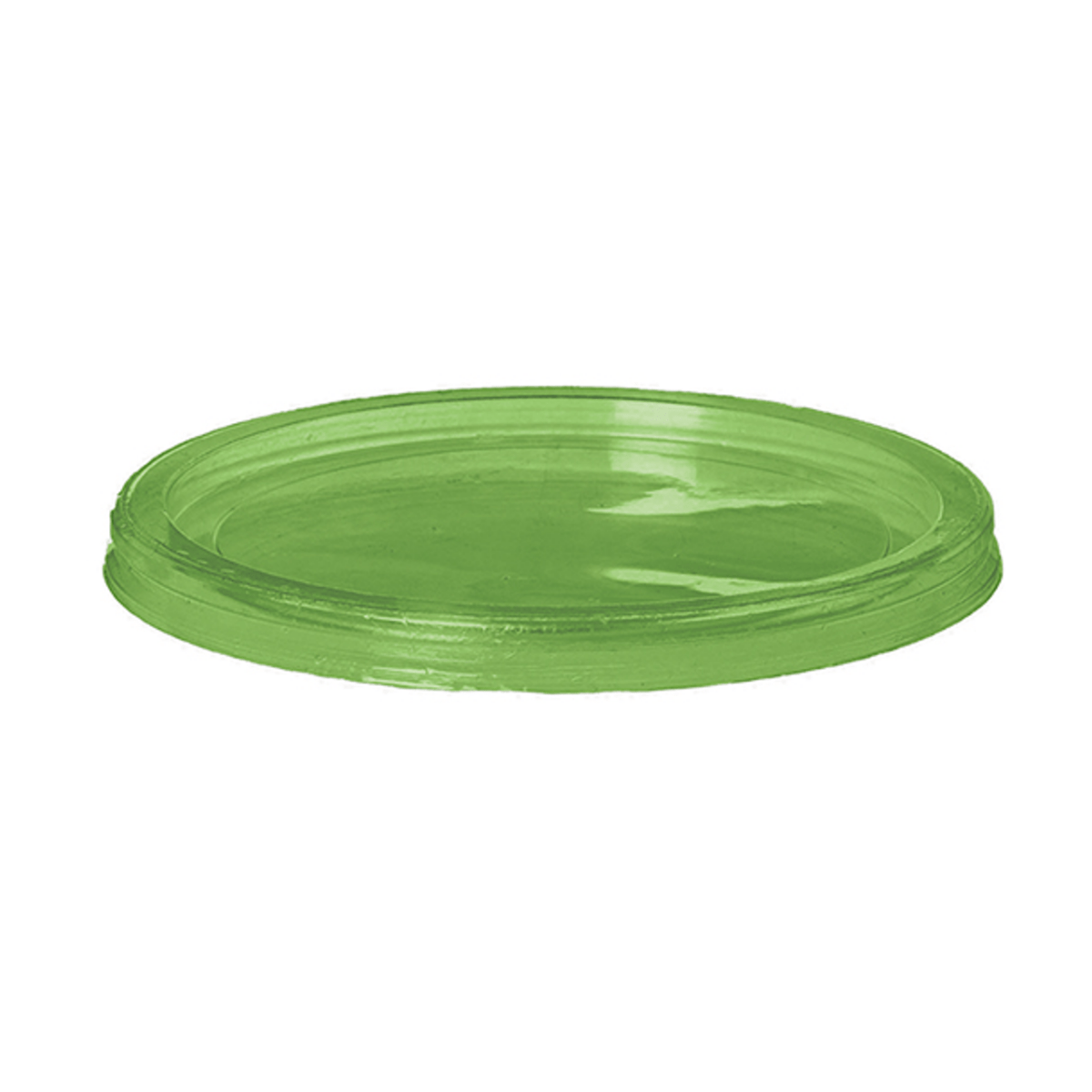 GreenStripe Renewable & Compostable Round Deli Containers Lids - Fits 8-32oz. Containers, Green (QTY:500)