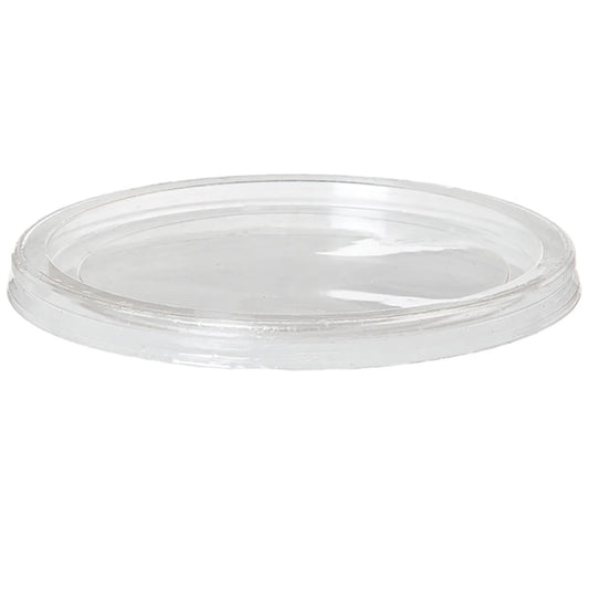 GreenStripe Renewable & Compostable Round Deli Containers Lids - Fits 8-32oz Containers, Clear (QTY:500)