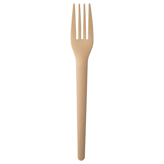 GreenStripe Plantware Renewable & Compostable Dinner Fork - 7in Beige (QTY:1000)