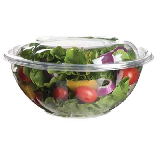 GreenStripe Renewable & Compostable Salad Bowls w/ Lids - 24oz (QTY:150)