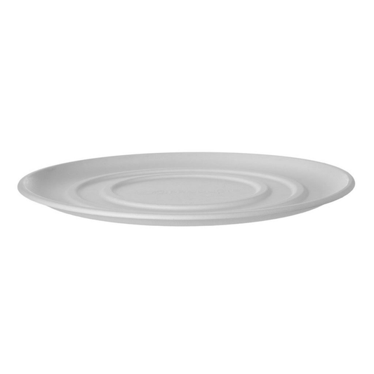 WorldView 14in Sugarcane Pizza Tray Base, Renewable & Compostable (QTY:50)