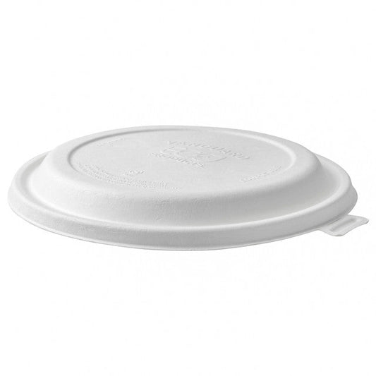 GreenStripe Vanguard WorldView Renewable & Compostable Domed Round Molded Fiber Lid, Fits SCR series Molded Fiber Bowls (QTY:300)