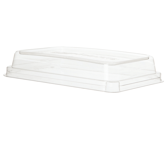 WorldView 100% Recycled Content Lids, Fit 10 x 7in Sugarcane Base (QTY:200)