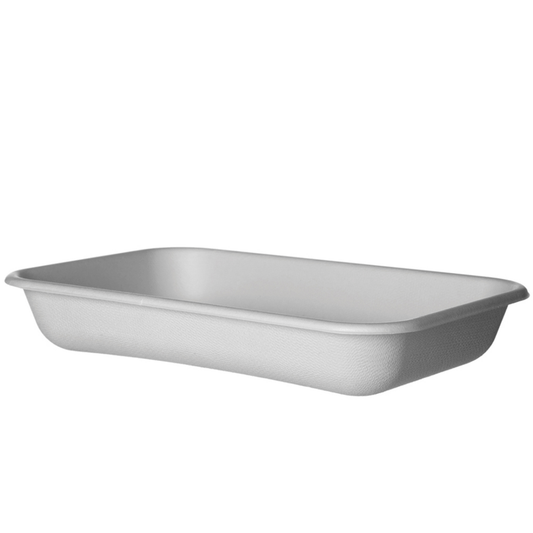 Vanguard WorldView ompostable Lined Molded Fiber Take-Out Containers - 24oz Rectangle (QTY:400)