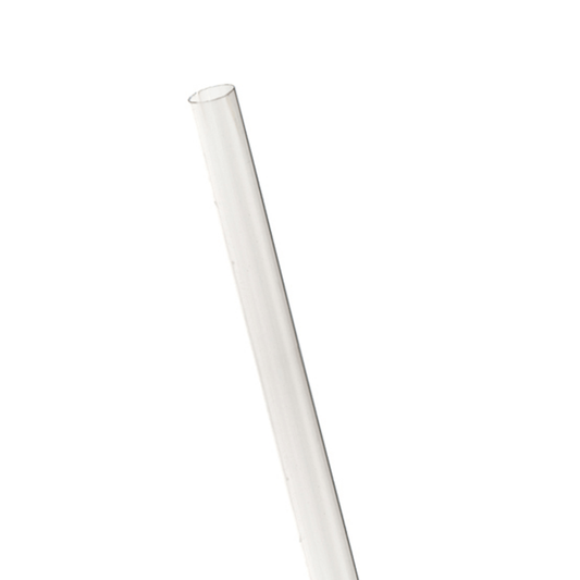 GreenStripe 7.75in Clear Unwrapped Straw - Case (QTY:9600)