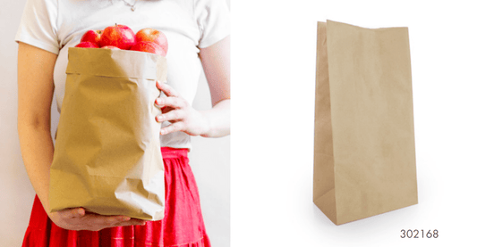 Vegware 8.5" Medium Recycled Kraft SOS Bag (QTY:125)
