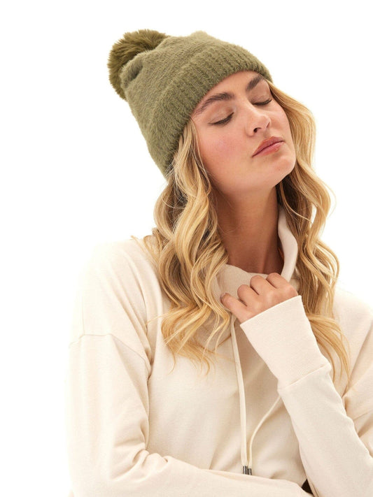 Fuzzy Knit Beanie