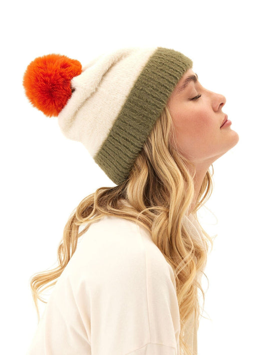 Fuzzy Knit Beanie