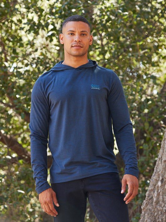 Triblend Embroidery Hoodie Tee