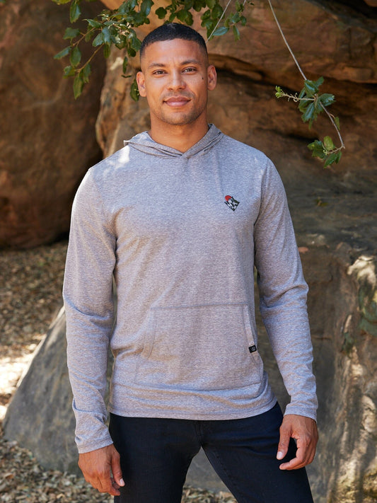 Triblend Embroidery Hoodie Tee