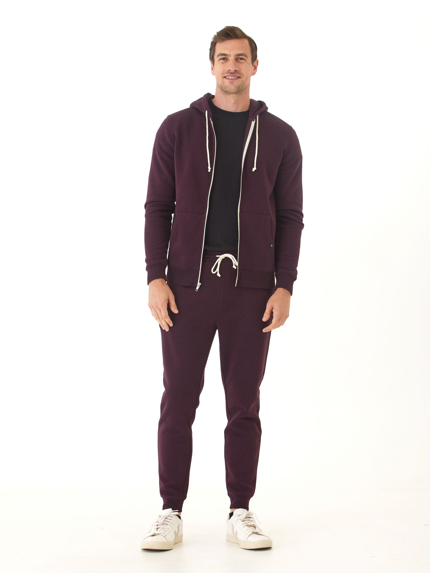 Triblend Zip Fleece Hoodie