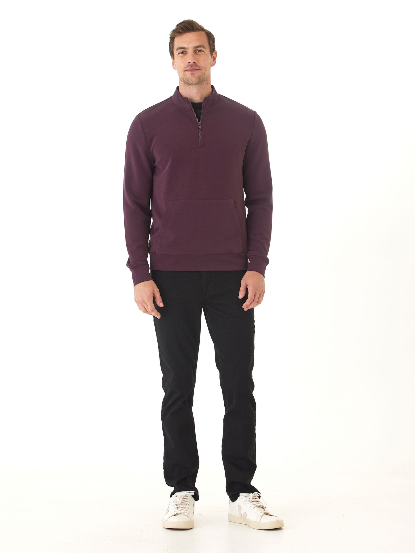 Trevor Peached Modal Half Zip