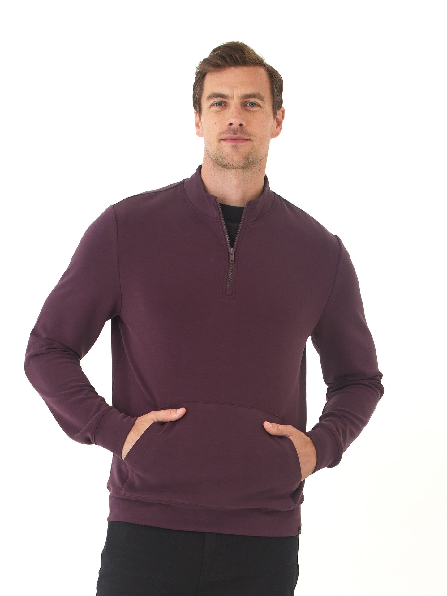 Trevor Peached Modal Half Zip