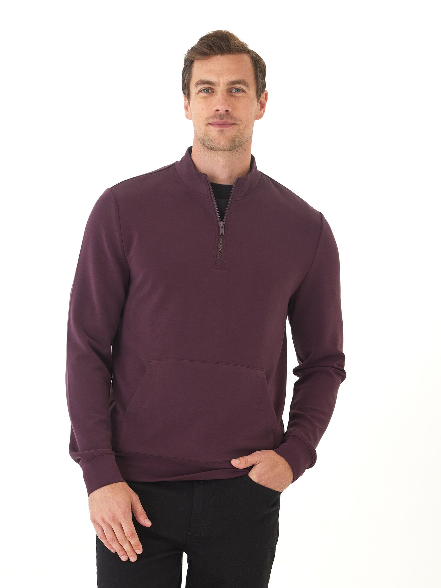 Trevor Peached Modal Half Zip
